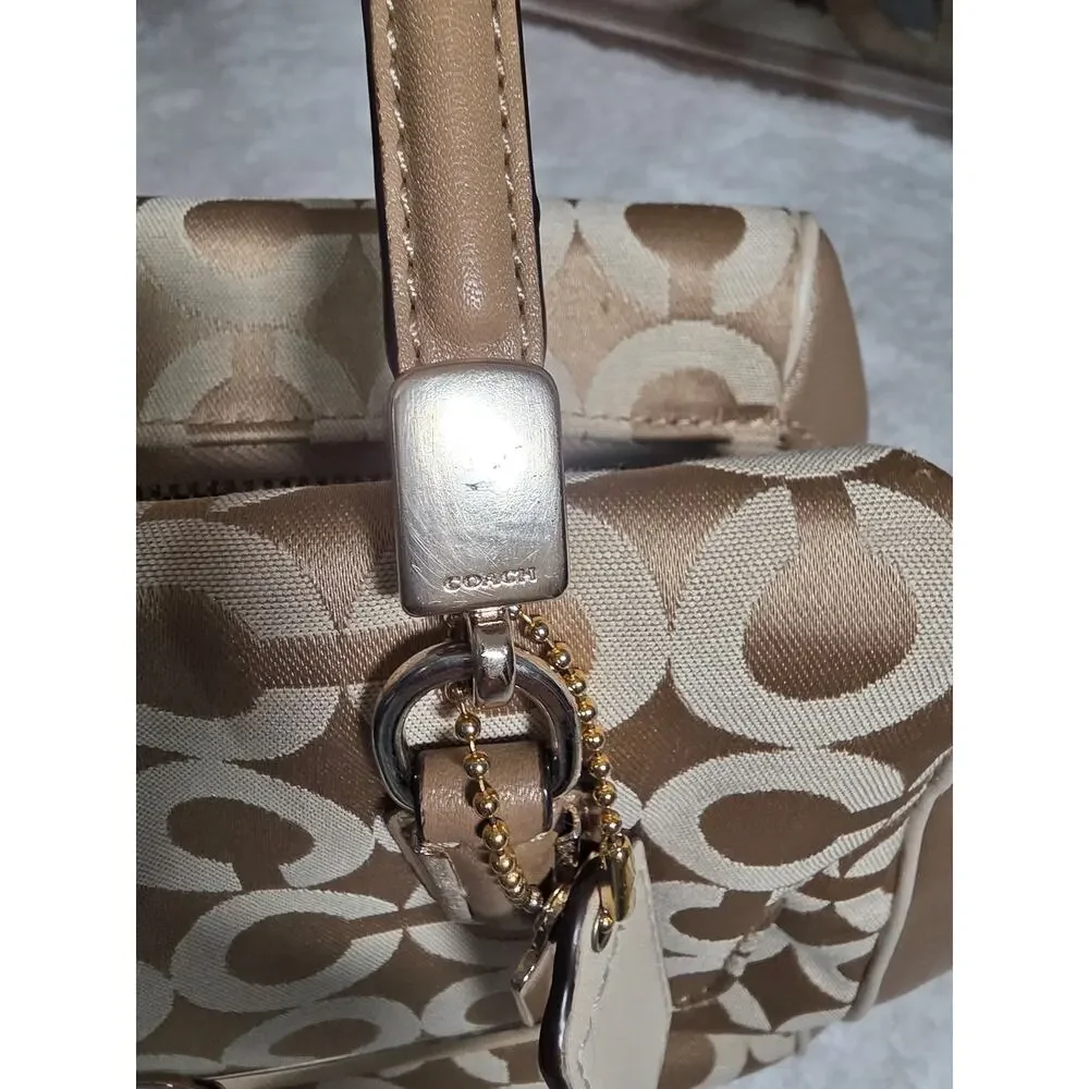Coach Madison Madeline East/West Satchel in Op Art Logo pattern (P13)